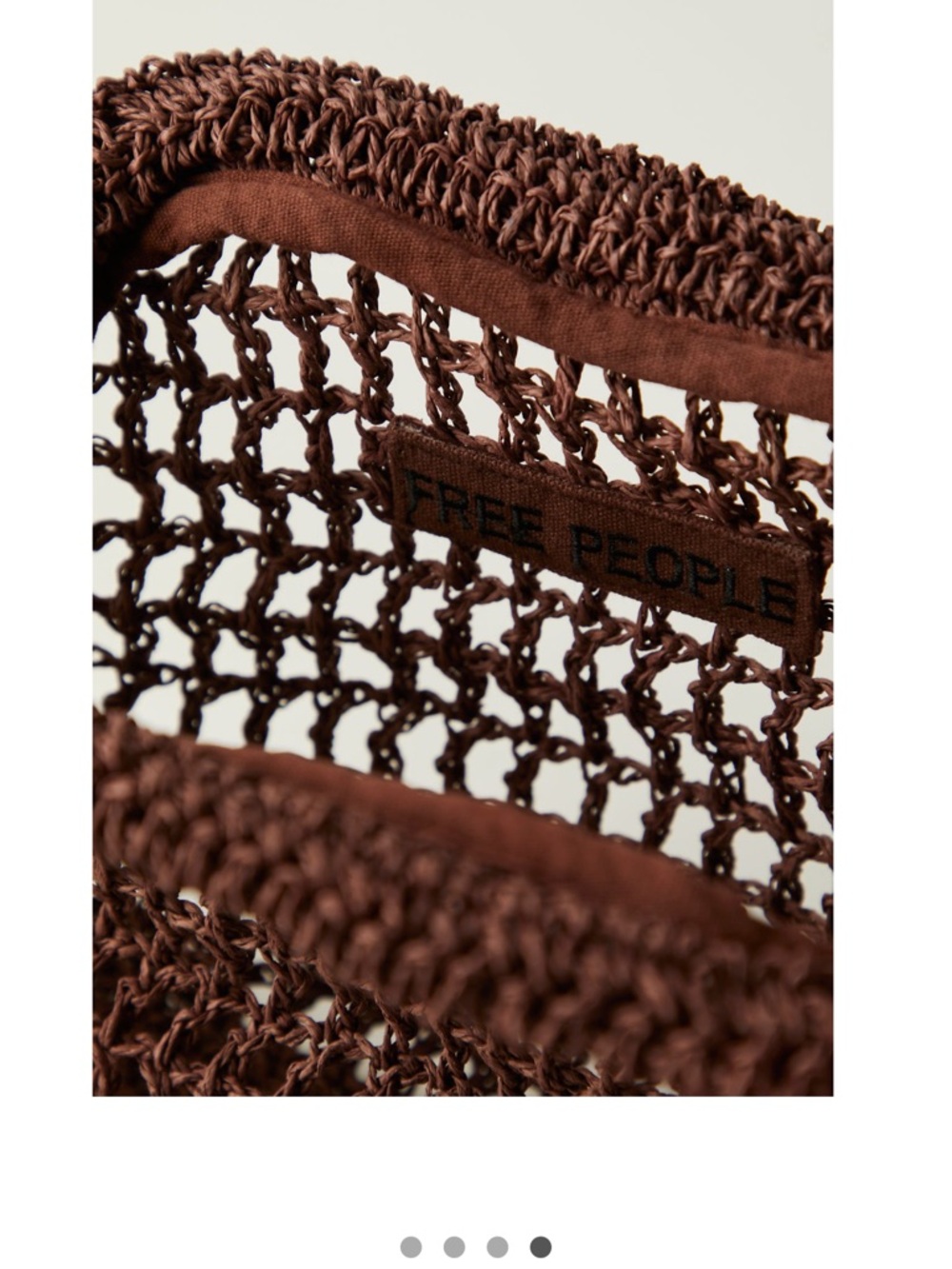 NWT Free People Sand Bound Clutch in Chocolate - Picture 4 of 8